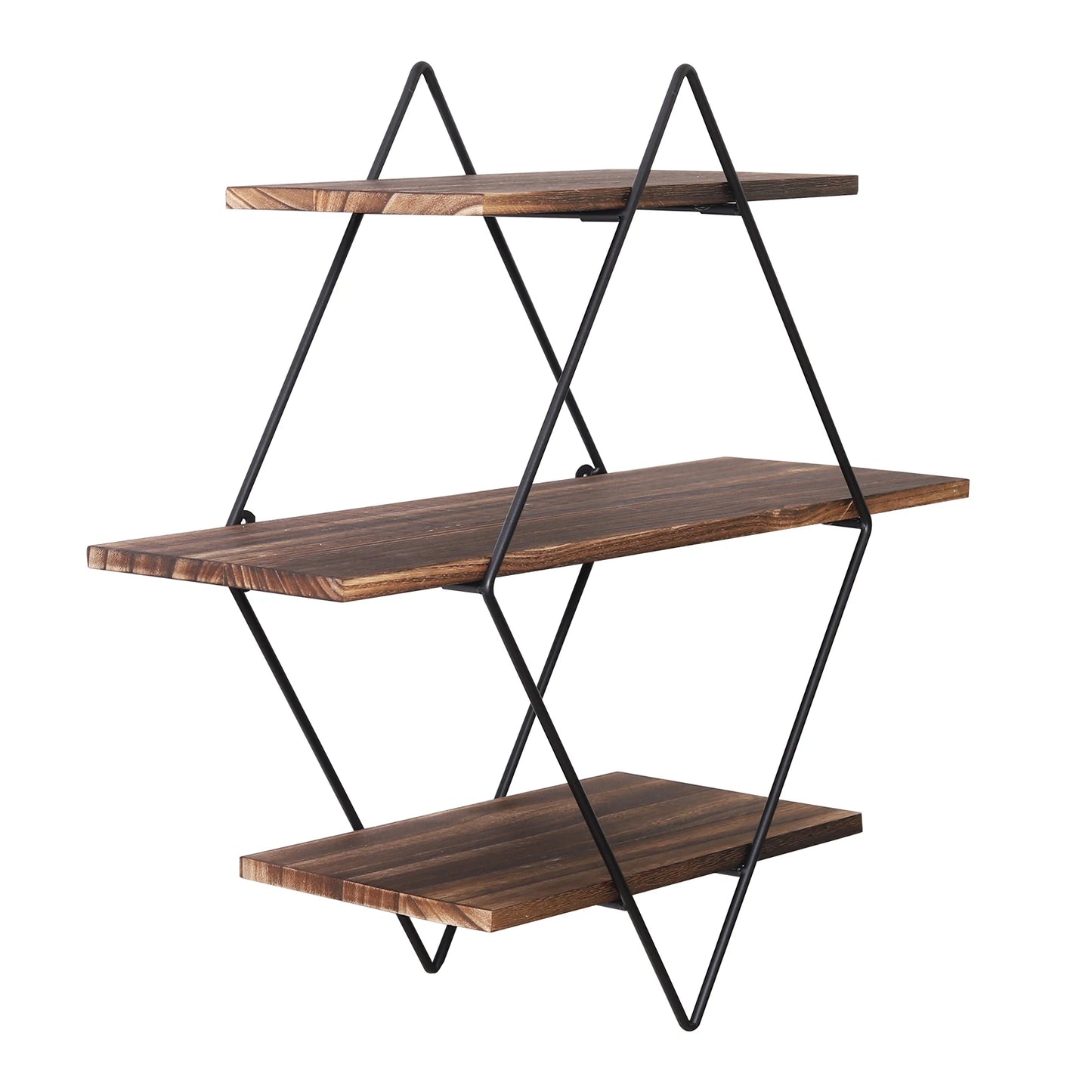 Audacia- Crossed Double Diamond Shelf Unit