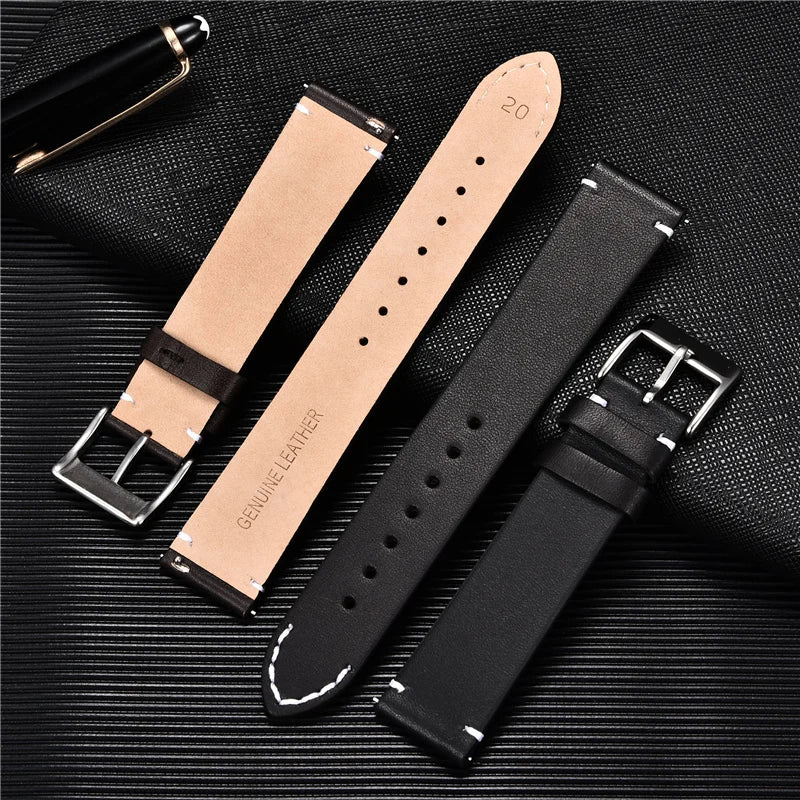 The Classic Band: Our Timeless Genuine Leather Watchband