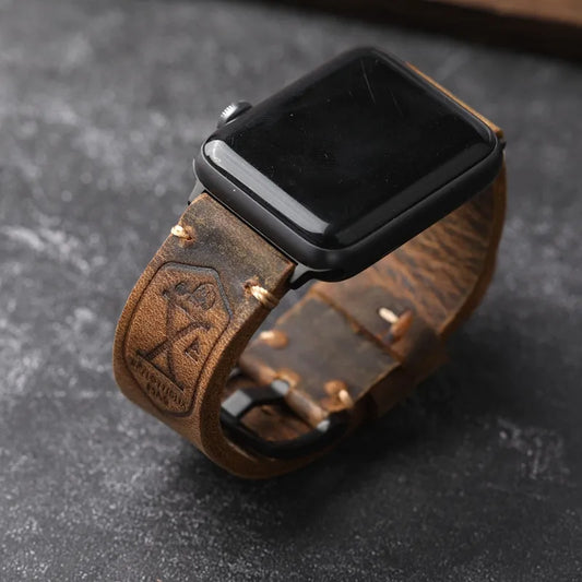 Vintage Leather Apple Watch Strap