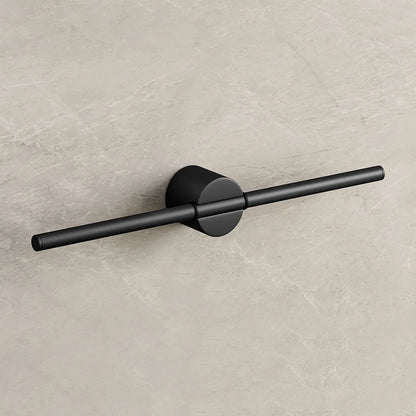 Sleek Matte Black Towel Holder