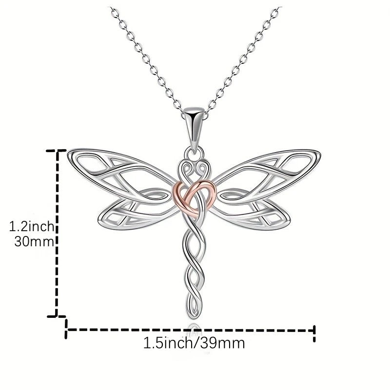 Nurturing Wings- Mother's Day Dragonfly Pendant