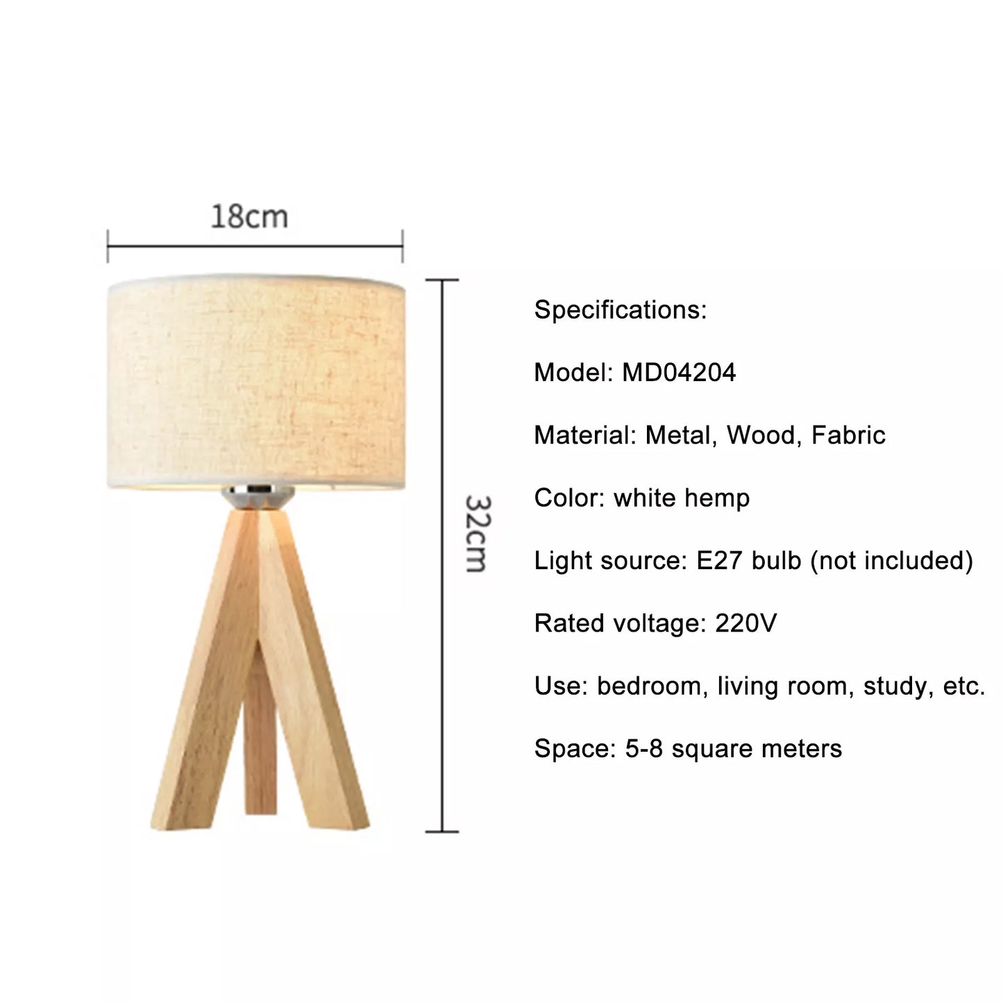 TimelessWood Bedside Light