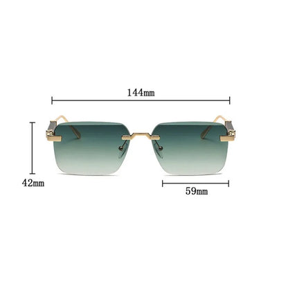 Ocean Drive Rimless Sunglasses