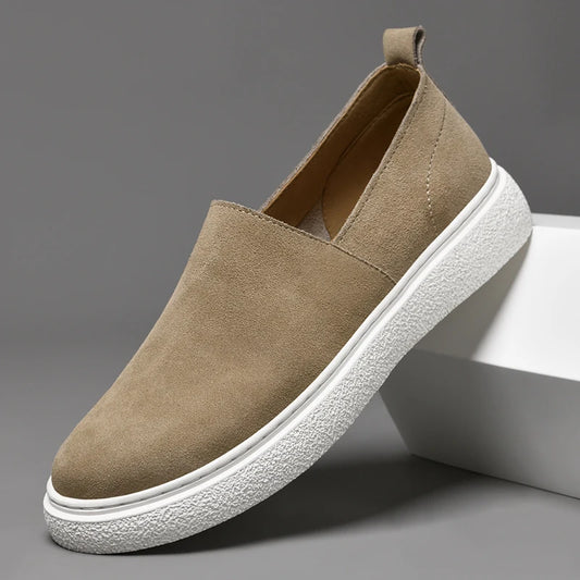 Fiori Mens Suede Slip On Loafers