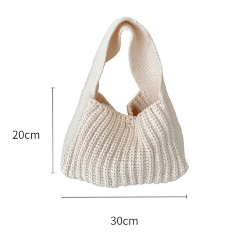 Boho Blossom Knitted Tote