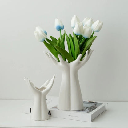 Ceramic Hand Sculpture Vase